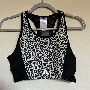 adidas Black and White Sports Bra